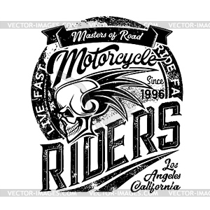 biker logo skull