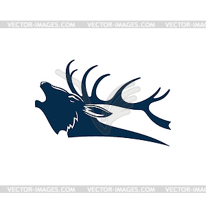 deer antlers profile