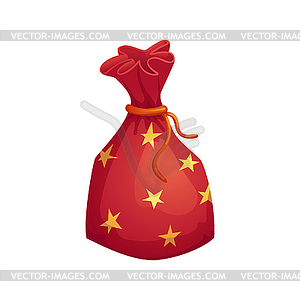 Gift icon of present packaging with ribbon bow - vector clipart