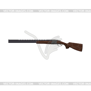 Hunt cartridge shot rifle, shotgun - vector image