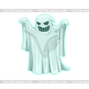 Scary ghost icon, Halloween object - vector image