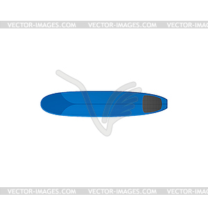 Surfboard to ride on big waves, long gun board - vector clip art