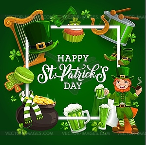 Happy st patricks day or card Royalty Free Vector Image