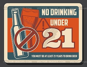 alcohol prohibition signs