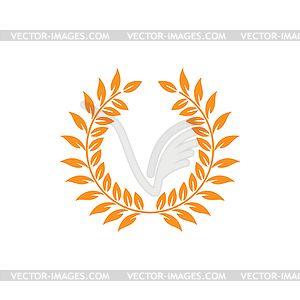 Wreath of olive branches heraldic laurel - vector clipart