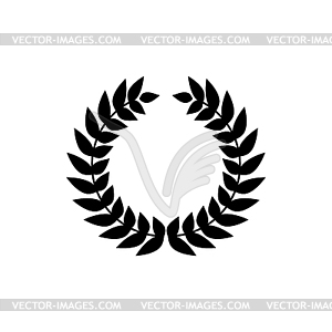 Wreath of olive branches heraldic laurel - vector clipart