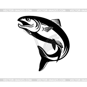 Black fish - vector clipart