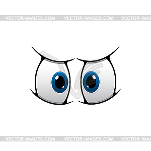 Eyes expressing tension - vector image