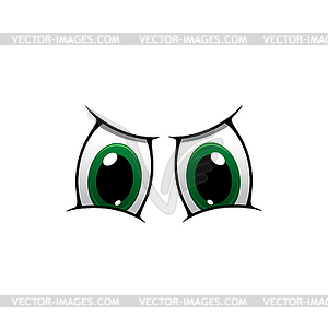 Serious eyes expression - vector image