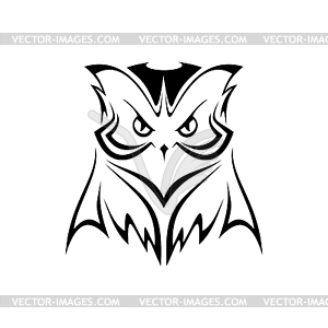 tribal owl head