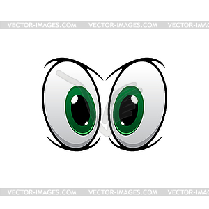 Eyes expressing attention - vector image