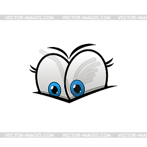 Staring eyes expression - vector EPS clipart