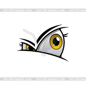 Prying eyes expression - vector clip art