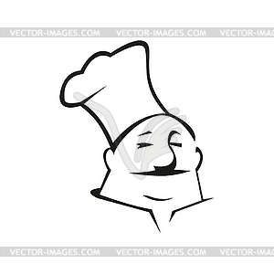 Confectioner black outline - vector image