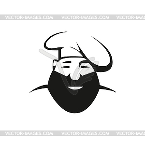 Rustic chef outline - vector clipart