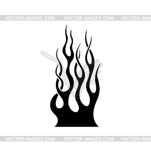 flame outline vector