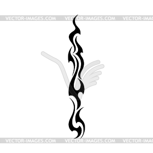 Moto flame silhouette - vector image