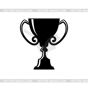 Trophy cup silhouette - vector clip art