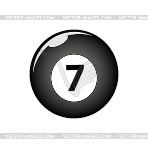 Snooker ball cartoon - vector clipart