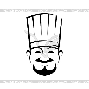 Mongol chef contour - vector clipart