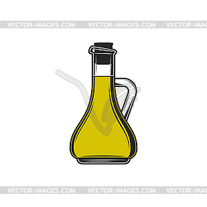 Баночка соуса, подсолнечника, льна, оливкового масла - изображение в векторе