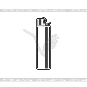 Одноразовая пластиковая зажигалка - векторный клипарт Royalty-Free