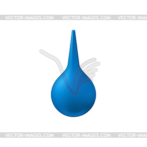 Enema or rubber medical pear clyster - vector clipart