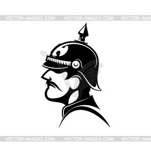 General of prussian army retro soldier - vector image