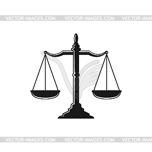 Dual balance scales icon. scales - vector image