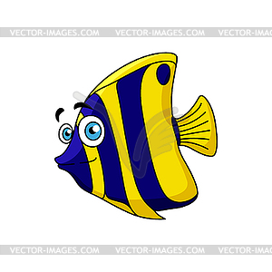 Clown-fish or anemone fish marine animal - vector clip art