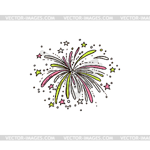 Фейерверки мексиканских праздников очередей - иллюстрация в векторе