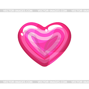 Marmalade candy hearted chocolate treat - vector clip art