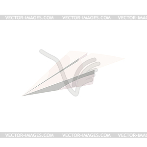 Airplane or origami aircraft paper plane - vector clip art