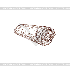 Kebab fastfood snack snack - vector clipart / vector image