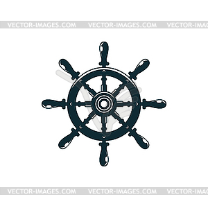 Steering wheel control shipwheel - vector clipart