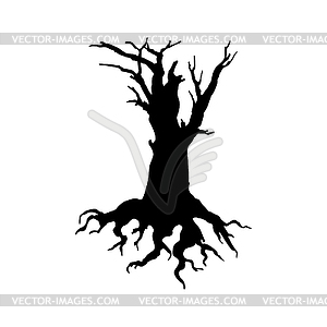 scary tree silhouette clip art