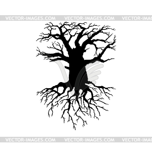 dead tree silhouette