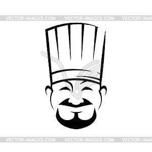 Mongol chef contour - vector image