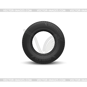 Car rim rubber tyre, vehicle spare part - stock vector clipart