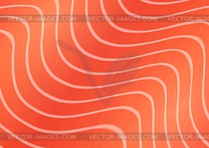 Salmon trout fish meat background, texture pattern - vector image
