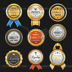 Top rated badge label Royalty Free Vector Image