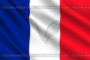 French flag, France country national identity - vector image