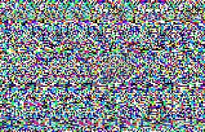 Пиксельный шум фона текстуры глюк экрана телевизора - векторизованное изображение