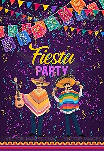 Mexican holiday fiesta party of Cinco de Mayo - vector image