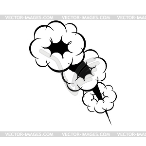 Bang symbol, burst of bomb - vector clipart