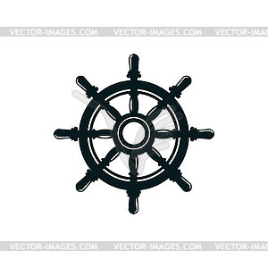 Steering wheel control shipwheel - vector clipart