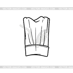 Cooks cap chefs hat toque blanche icon - vector image