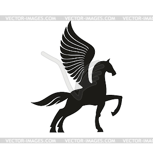 Unicorn or pegasus winged animal horse - vector clip art