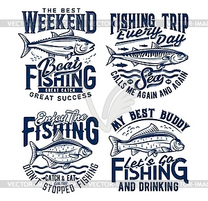 Boat fishing hobby t-shirt custom prints templates - vector clipart