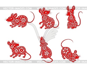 chinese rat clipart